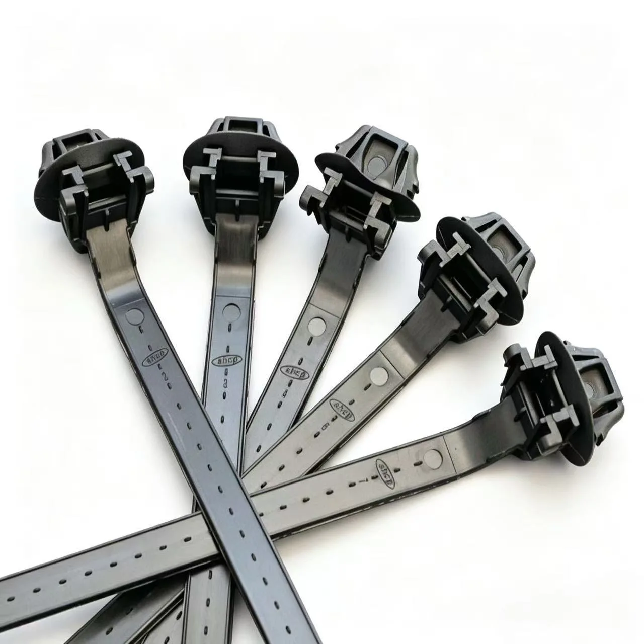 7X165MM Nylon Plastic Vehicle Motocycle Cable Tie Car Wiring Harness Retainer Clip Push Mount Auto Fasteners Black Color