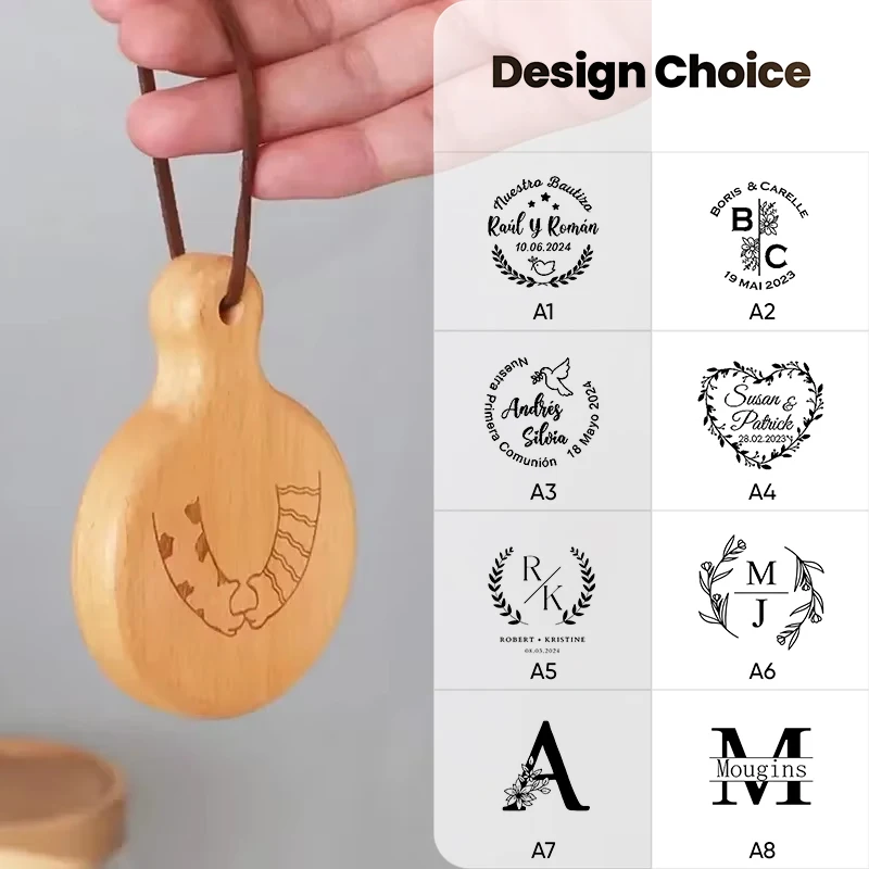 1PCS Free Custom Wooden Bottle Beer Opener Magnetic Manual Wooden Hanging Hole Refrigerat Paste Beer Engraving Logo Wood Opener