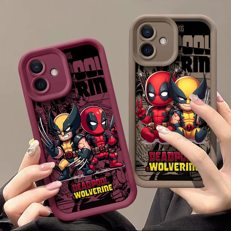 Marvel Comic Deadpool Wolverine Phone Case for OnePlus 10R 11 Nord 2 3 CE2 CE3 CE4 Lite 5G ACE2 ACE3 4G Soft Silicone TPU Covers