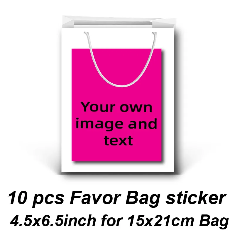 Personalised Own Image Text Logo Water Bottle Labels Juice Pouch Bag Thanks Stickers Candy Wrapper Custom Party Christmas Suppli