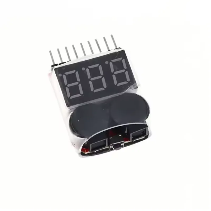 1pcs 1-8S LED Low Voltage Buzzer Alarm Lipo Voltage Indicator Checker Tester 1-8S battery monitor