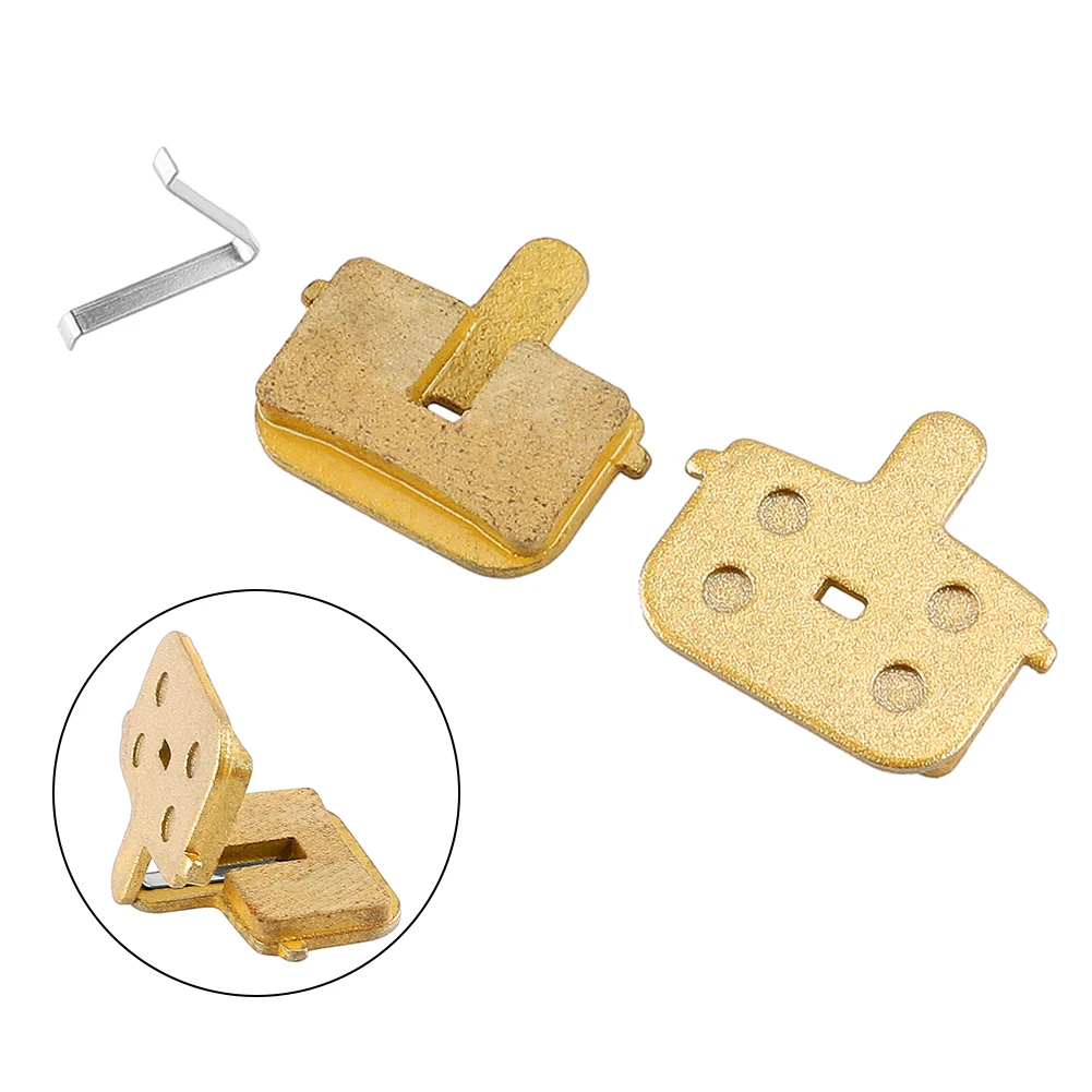 Copper Pads Brake Pads Electric Scooter For Bicycle Brake Calipers For Forever For Tongli Gold Color Strong Braking Force