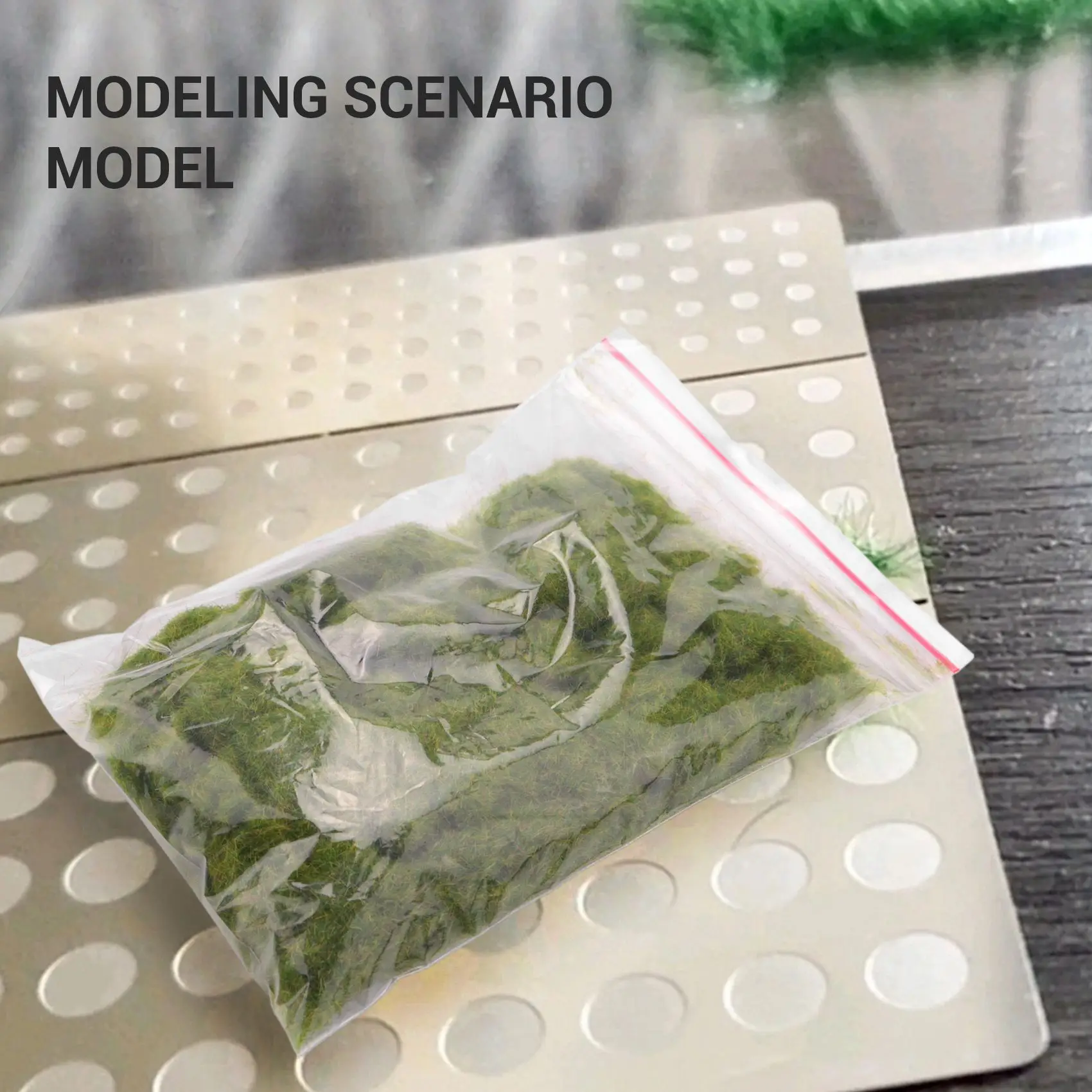 ABLP Modello di paesaggio in miniatura Materiale floccato Applicatore di erba statica Modellazione Accessorio artigianale per hobby