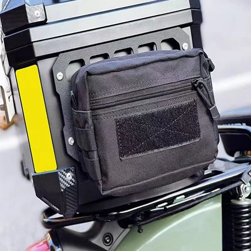 Panel Molle de almacenamiento Modular para motocicleta, organizador de caja lateral Universal táctico impermeable de Metal para almacenamiento de maletero