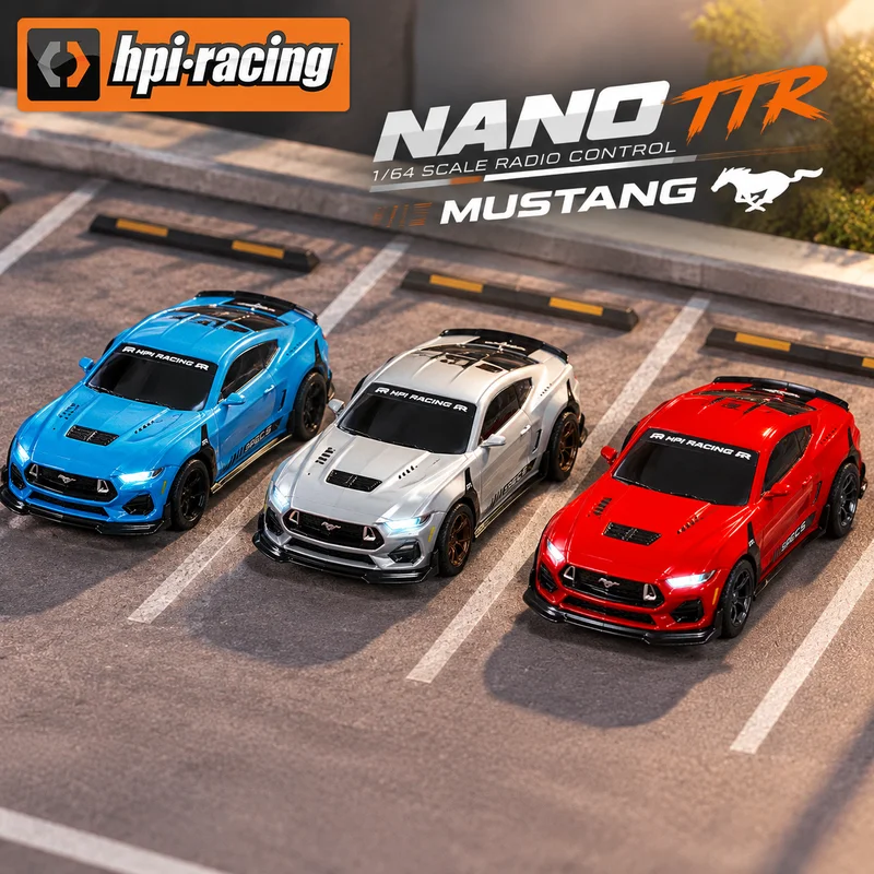 HPI Nano TTR 1/64 scale Mustang remote-controlled electric toy car, small-scale tabletop toy, Spec 5