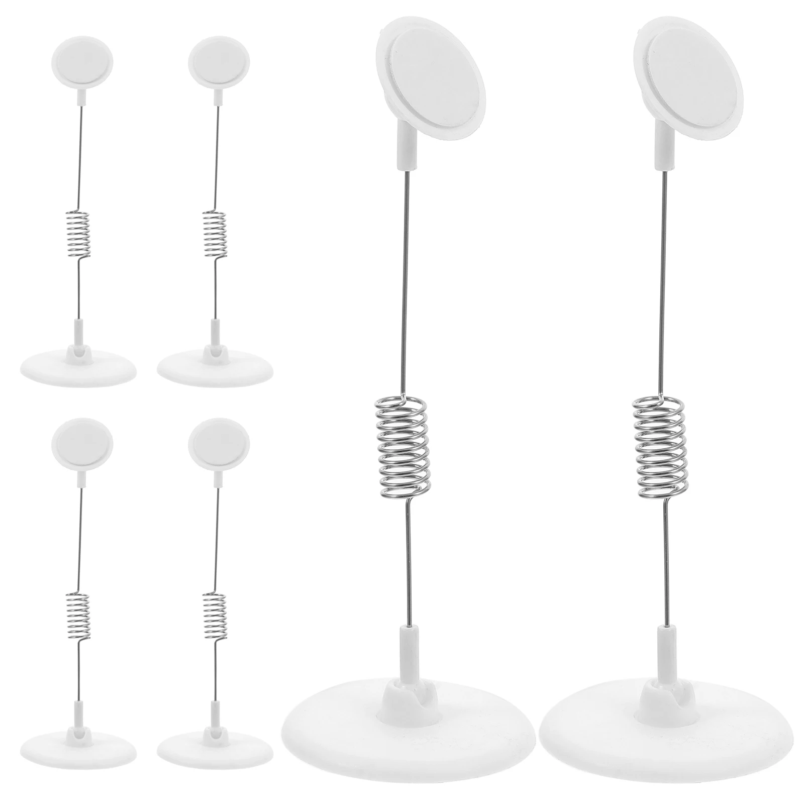 

6Pcs Sticky Label Holders Adhesive Sign Display Stands for Grocery Store Shelves Price Tag Holder Menu Display