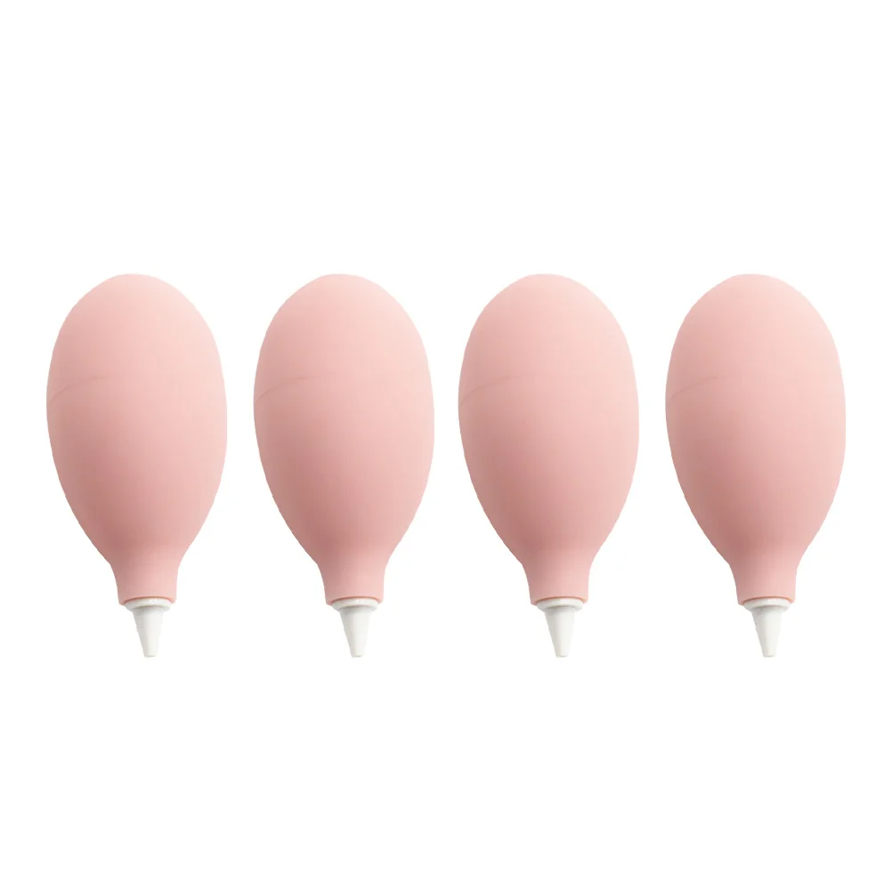 

4Pcs Dust Blower Silicone Squeeze Bulb Pink for Camera Lens Watch Succulent Plant Cleaning Tool Air Blowing Ball Suction Bulb