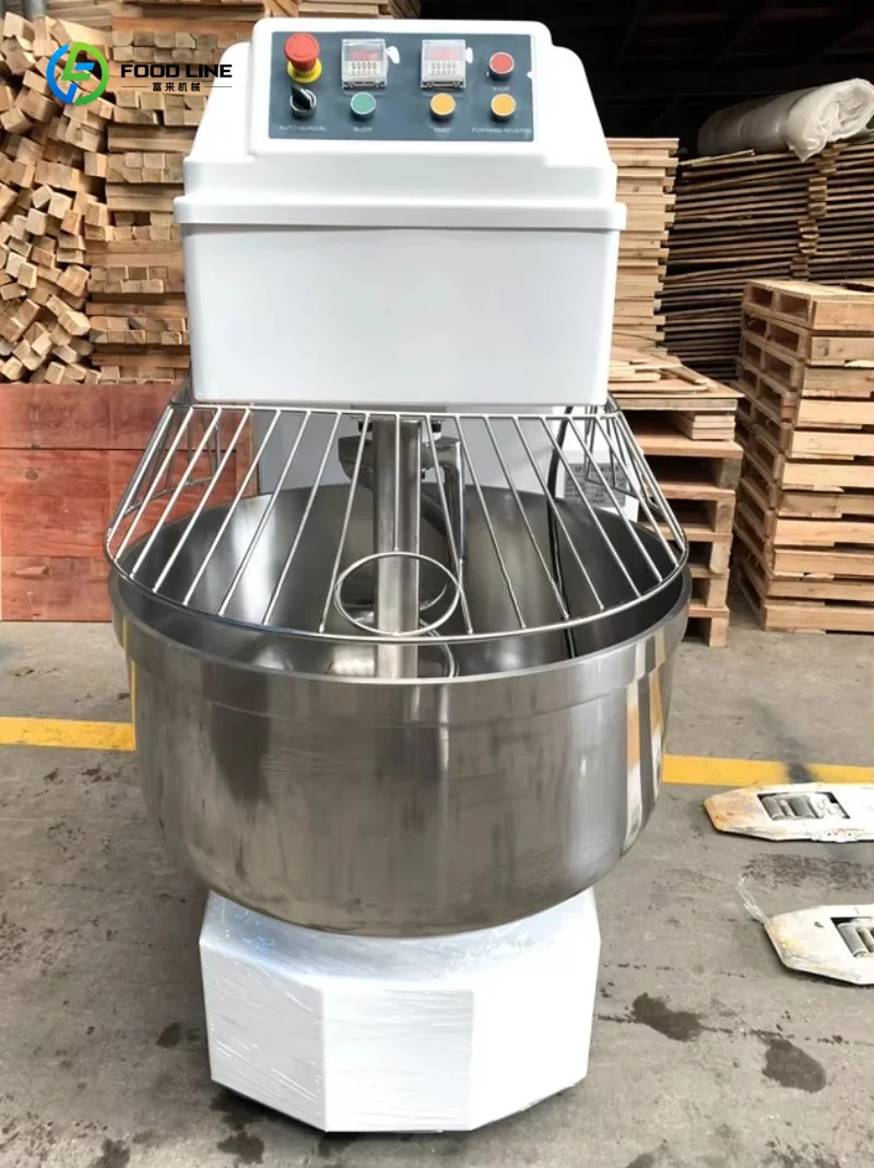 Low Cost Spiral Flour Dough Mixer Dual Rotation Uniform Kneading for Startup Bakery Cafe Custom