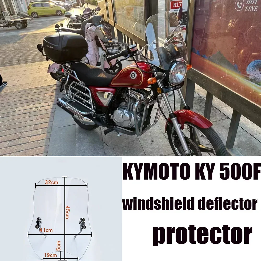 

For KYMOTO KY 500F NEW Motorcycle Windscreen Windshield Deflector Protector Wind Screen KY 500F