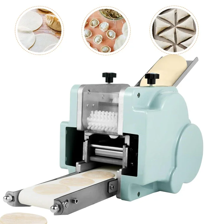 Automatic Electric Dumpling/Wonton/Empanada Wrapper Maker - Dough 、 Press Machine for Home & Commercial Use (60 pcs/min)