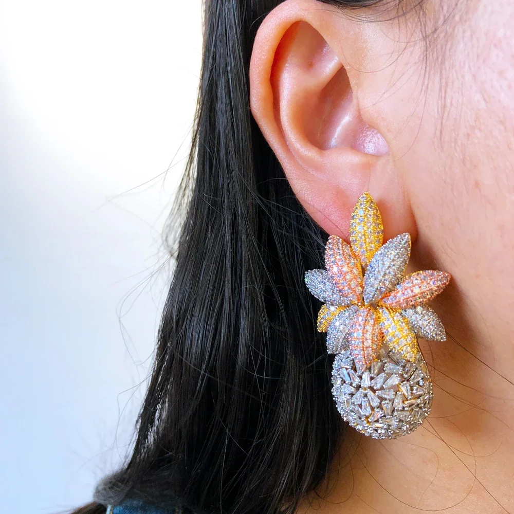 

Missvikki Luxury Gorgeous Shiny Bridal Charm Earrings Wedding Party Accessories Women Lady Friends Phoebe Same Style Jewelry