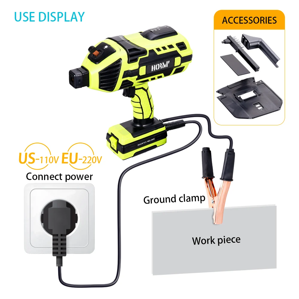 220V Portable Mini Handheld Electric Welding Machine Inverter ARC Welder Home Automatic Welder Tool Home DIY Soldering Tool