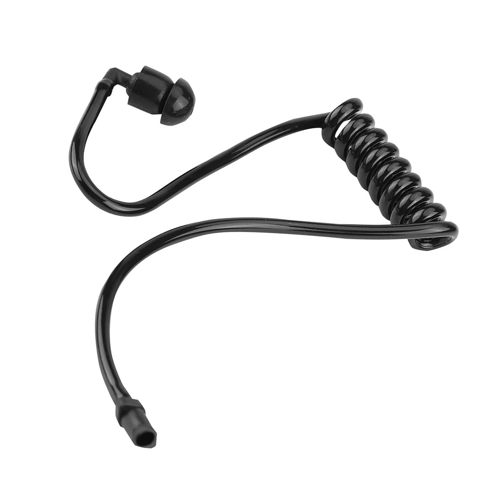 Universal Pack of 5 Clear Coiled Acoustic Tube Replacement Acoustic Tube For Two Way Radio Earpiece Black Walkie Talkie Earpiece
