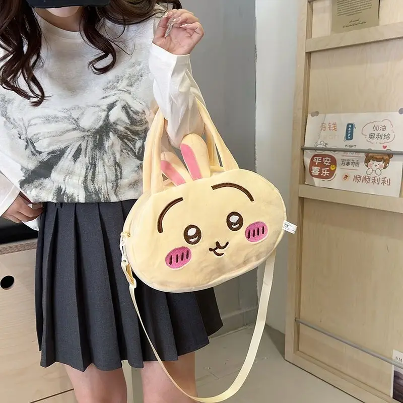 ใหม่น่ารัก Chiikawas Plush กระเป๋าถือ Kawaii Usagi Tote กระเป๋า Hachiji Ikawa กระเป๋าสะพายกระเป๋าเก็บอเนกประสงค์สาวอะนิเมะของขวัญ