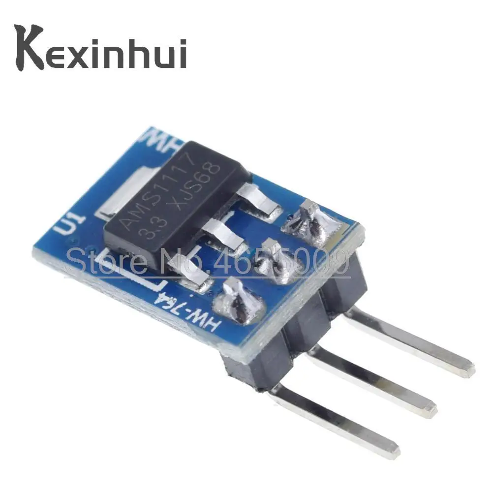 5PCS 5V to 3.3V For DC-DC Step-Down Power Supply Buck Module AMS1117 LDO 800MA