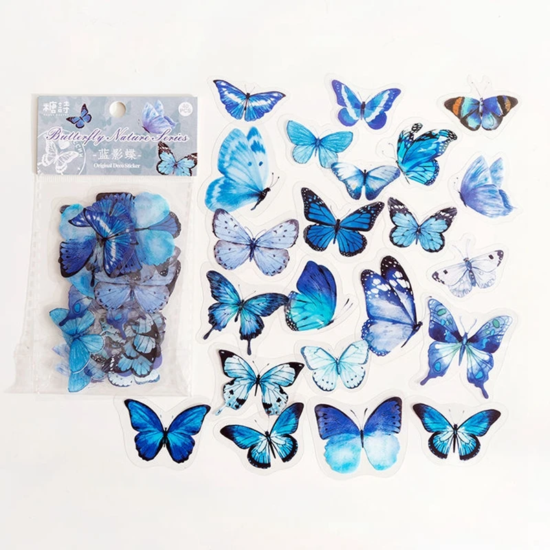 40 teile/paket Bunte Schmetterling Kuchen Dekor Alles Gute Zum Geburtstag Party DIY Ornamente Hochzeit Dekoration Lieferungen Wohnkultur Wand Aufkleber – Detail 17