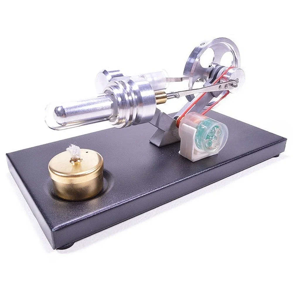 NF Single Cylinder Stirling Generator Model Metal External Combustion Engine Physics Experiment Science Popularization Engine Mo