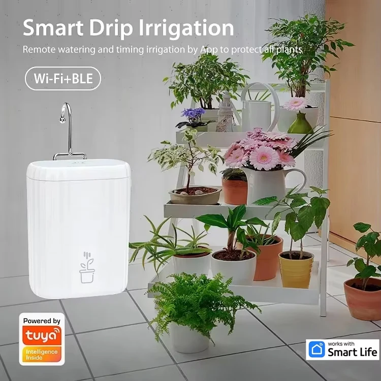 Tuya Wifi Automatic Watering for Plants Drip Irrigation Indoor System Timing for Smart Garden