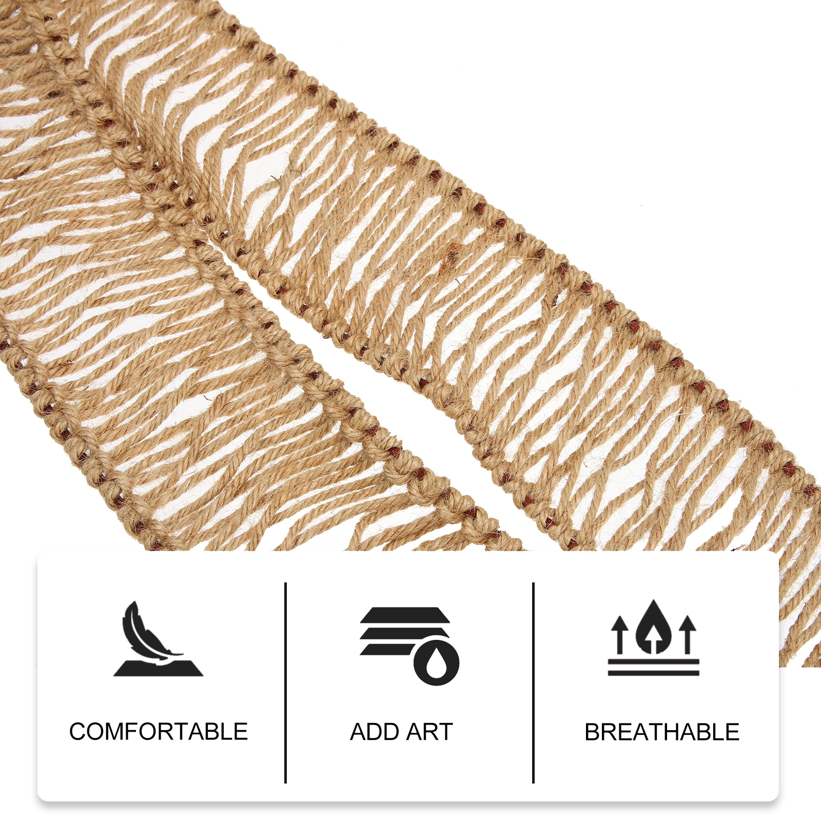 

Steel Tongue Hand Braided Decorative Ethereal Wrapping Rope Vintage Hemp Style Accessory Drum Instrument Woven Rope Ring