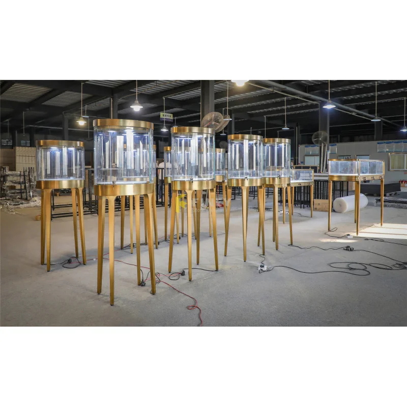 （customized）China Factory Direct Price Jewelry Shop Display Counter Store Furniture Jewelry Shop Mall Kiosk Interior Decoration