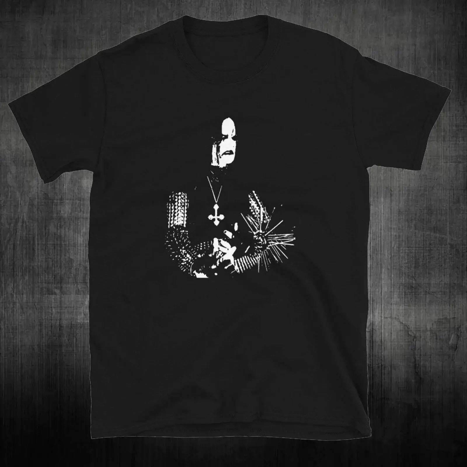 Corpse paint and nails Black metal T Shirt vintage Washed graphic Comfortable Soft Stretched Versatile Stylish homme Breathable