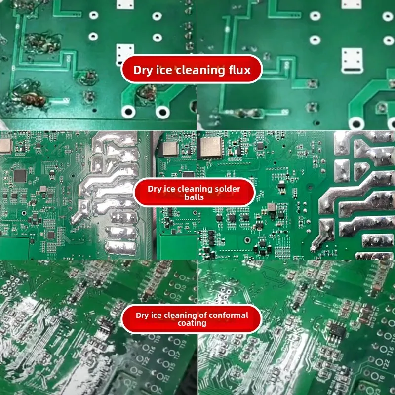 آلة تنظيف الثلج الجاف المحمولة لمعدات التنظيف الصغيرة لتدفق لحام الصنوبري #4