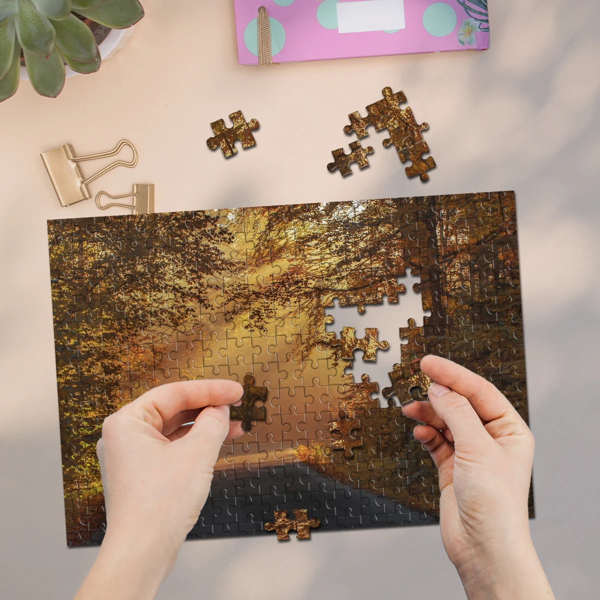 Puzzle personnalisé avec photos de mariage, 35/300/500/1000 pièces, puzzle personnalisé pour couples, famille, noël