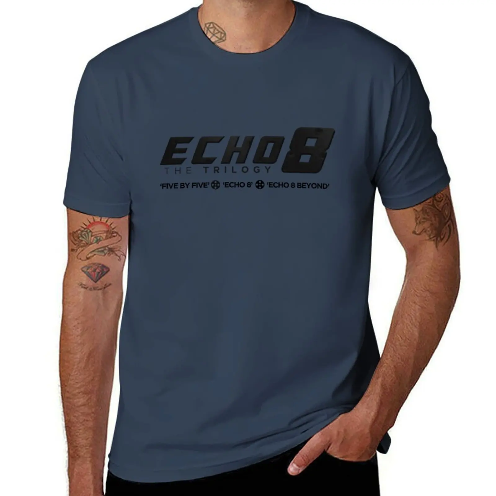 

Echo 8: The Trilogy Original T-Shirt Sport Basic Moisture Wicking Tee