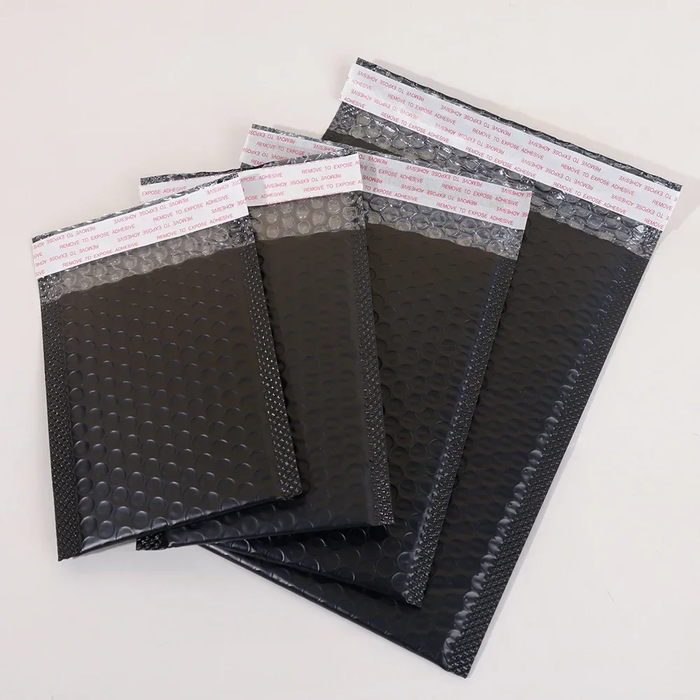 30/20/10pcs Black/Pink Bubble Envelope Self Seal Padded Bubble Mailers Waterproof Shipping Packages for Jewelry Makeup Supplies - view 6
