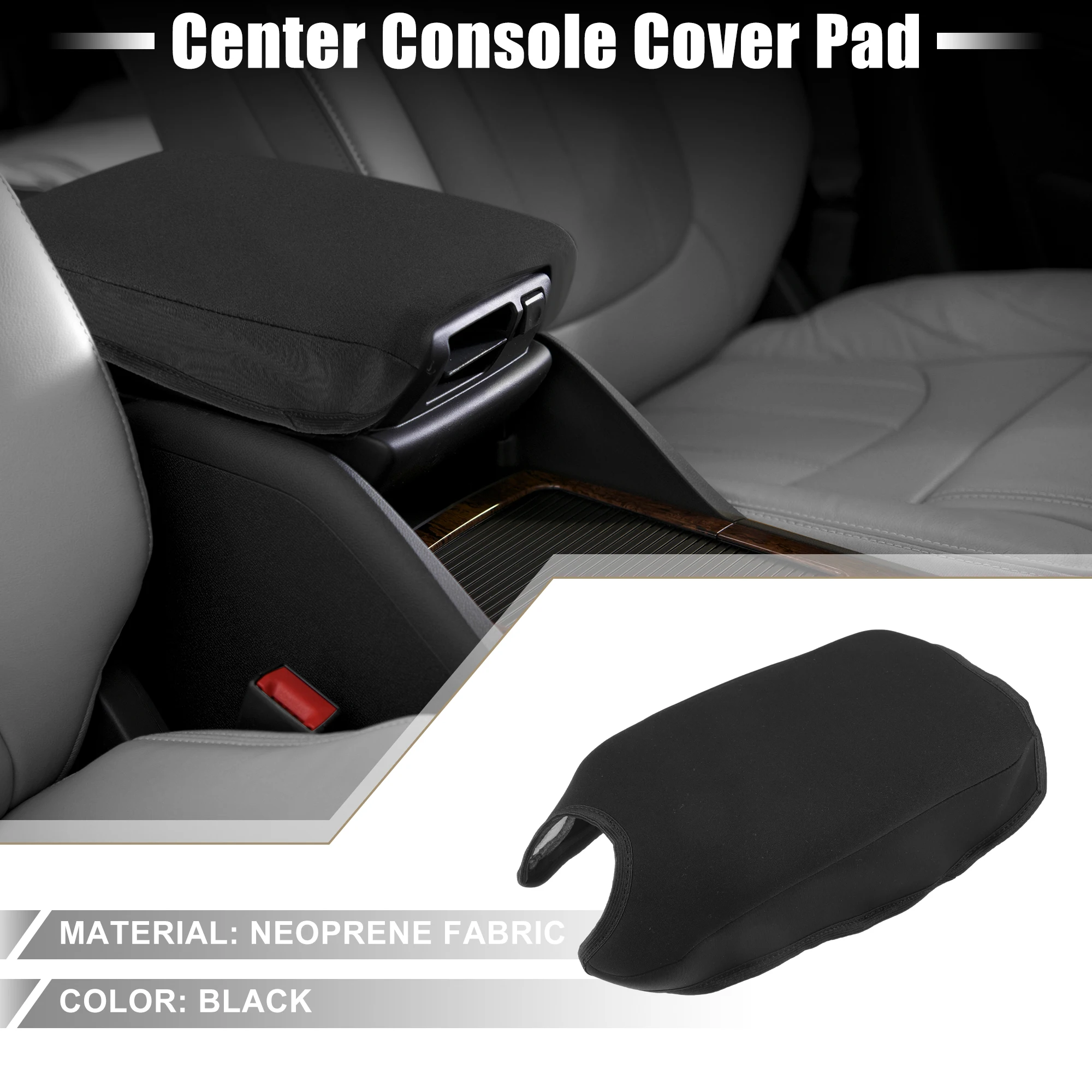 UXCELL Center Console Armrest Cover Waterproof Console Covers Pad Trim Protector for Honda HRV 2016-2022 Neoprene Fabric