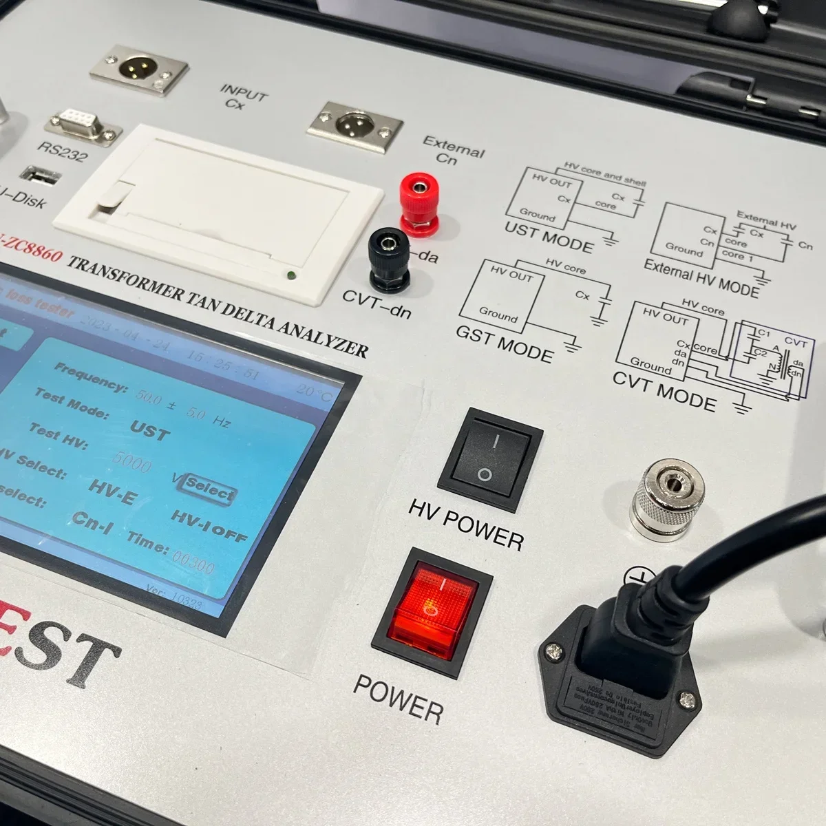 Different Frequency Transformer Tan Delta Tester Capacitance Dielectric Loss & Dissipation Factor Tester 10kv