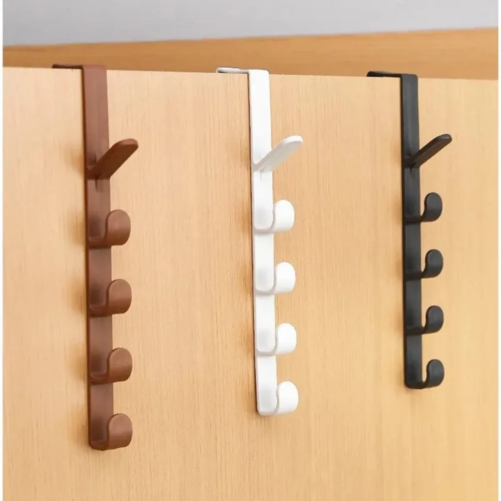 1Pcs for Bags Rails Clothes Hanging Rack Over The Door Plastic Home Storage Organization Hooks Bedroom Door Hanger Purse Holder