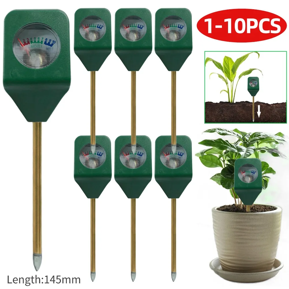 

1-10Pcs Mini Soil Meter Hygrometer Tester Garden Flower Potted Soil Moisture Sensor Meter Plants Soil Humidity Analyzer Detector