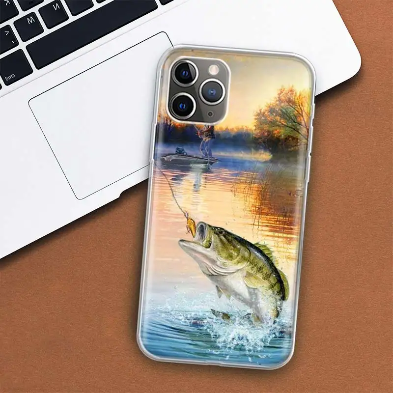 Offshore Angling Fishing Fish Rod Phone Case For Apple iPhone 11 12 13 14 15 16 Pro Max 7 X XS 8 Plus + Mini SE Customized Print