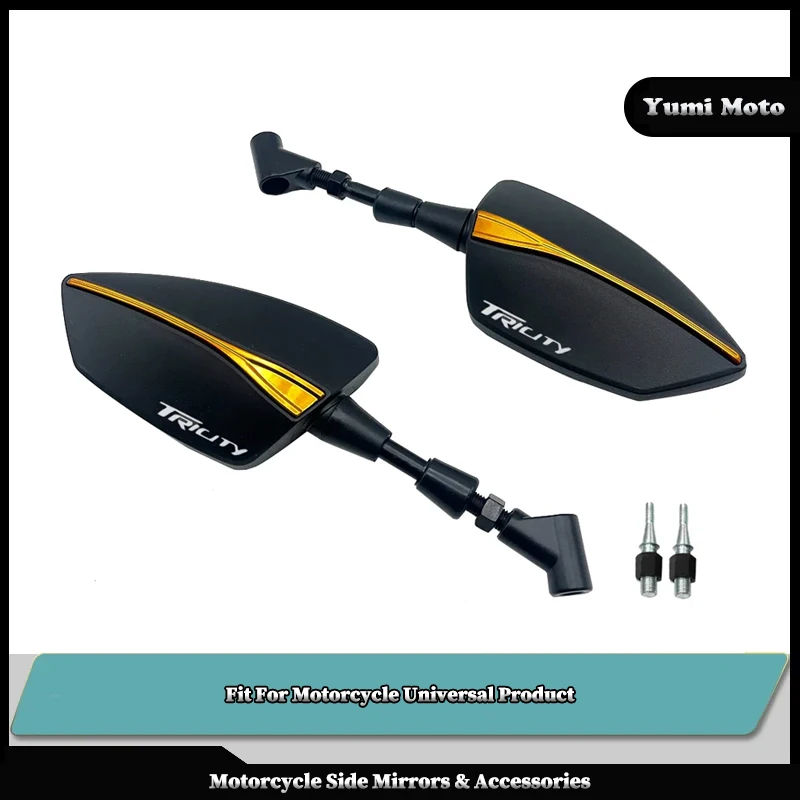 

Motorcycle Universal Adjustabale Rearview Mirror Side Rear View Mirrors Fit For YAMAHA Tricity 125 155 300 500 500CC TRICITY