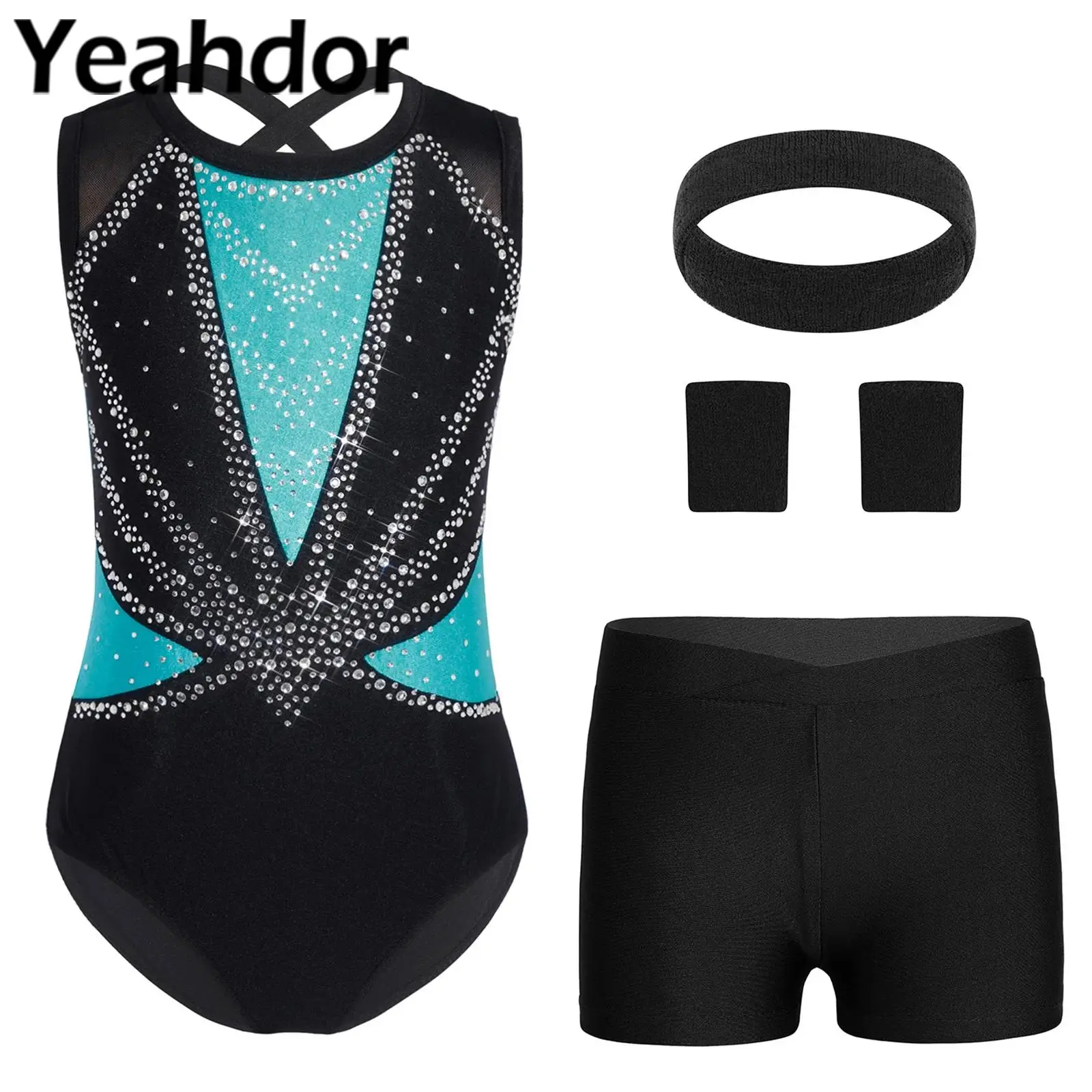 shorts-infantis-com-cintura-frontal-em-v-conjunto-de-roupa-para-danca-ginastica-treino-fantasia-para-meninas-conjunto-de-faixas-de-pulso-e-faixa-de-cabeca-esportiva