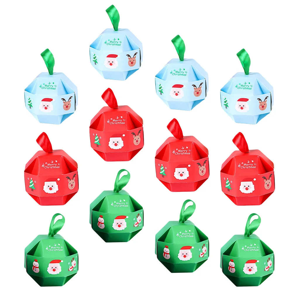 

30pcs Containers Christmas Candy Box Paper Boxes for Holiday Candy Boxes For Christmas Supplies Packaging