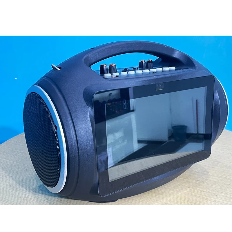 Smart wifi video outdoor portable speaker portable audio player rechargeable battery blue tooth 40 watt outdoor speaker