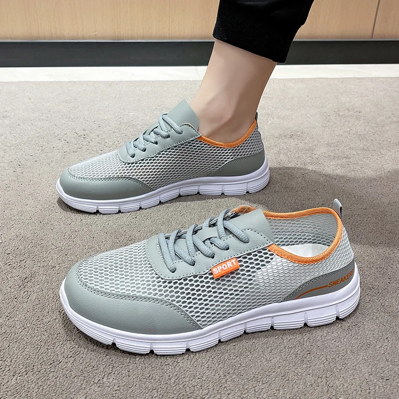 

YRZL Men's Walking Shoes Lightweight Breathable Sneakers For Men Running Shoes Anti Slip Casual Sports Shoes Comfortable Fashion