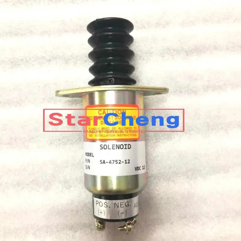 

Higher Quality SA-4752 SA-4752-12 Engine Fuel Stop Solenoid 2003-12S7U1B2A 12V Excavator Accessories