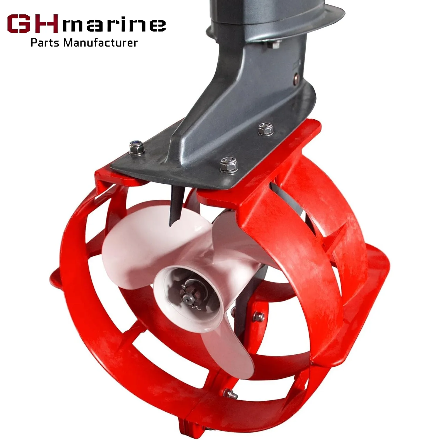 

14 inch Boat Prop Guard Propeller Protector for Shallow Water Fishing Boats For 9.9-120HP Outboard Motors PA66 Fiberglass