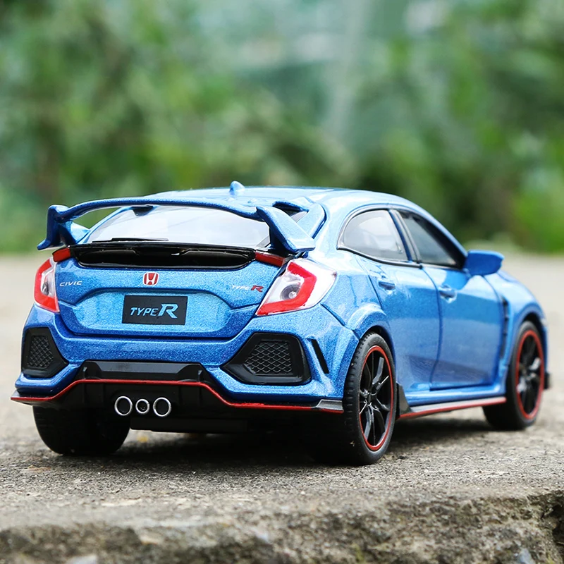 Modellino di auto in lega pressofuso di Honda Civic TYPE R 1/32 scala di Voiture in miniatura Diecast Toy Vehicle Boy Car Gift Birthday