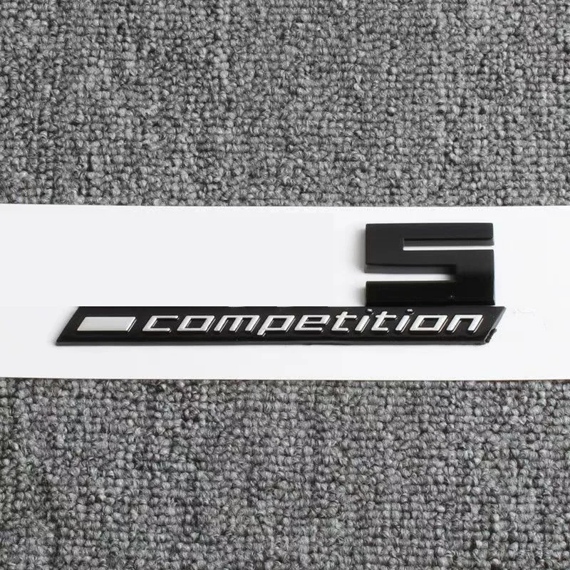 Giossy Black 3D ABS COMPETITION ABS Emblem Thunder Edition For BMW M1 M2 M3 M4 M5 M6 M8 Car Trunk Badge Sticker