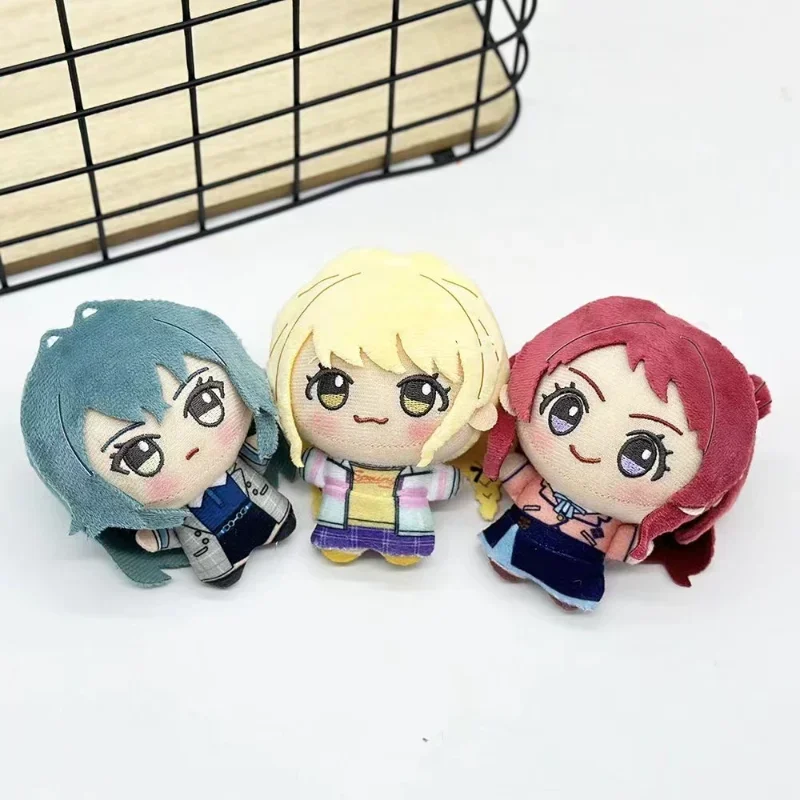 

12cm Gakuen IDOLM Plush Toy Saki Hanami Temari Tsukimura Kotone Fujita Stuffed Pendant Doll Plushie Figure Peluche Xmas Gift