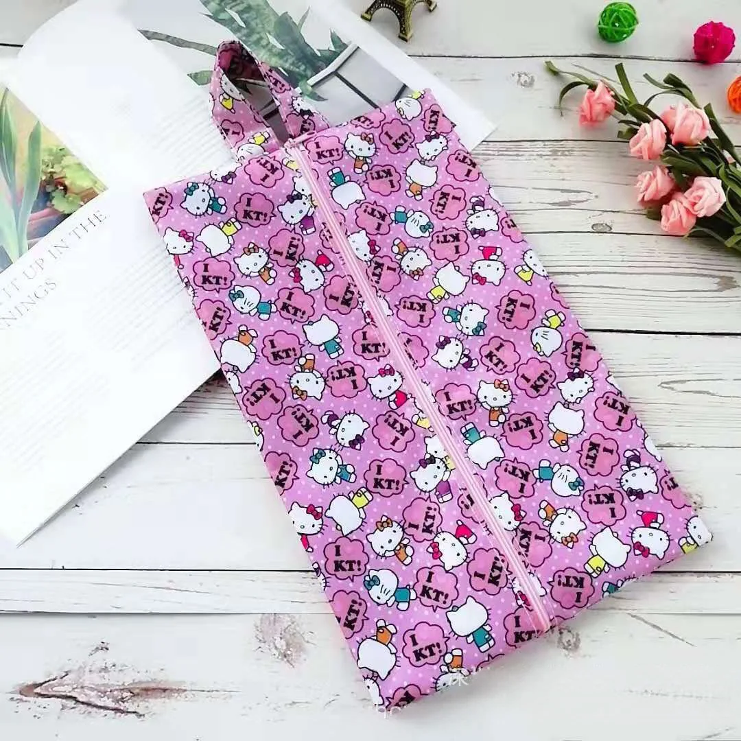 Cute Hello Kitty Anime Shoe Storage Bag Waterproof Dust Bag Shoe Cover Moisture Proof Towel Clothing Travel Shoe Bag
