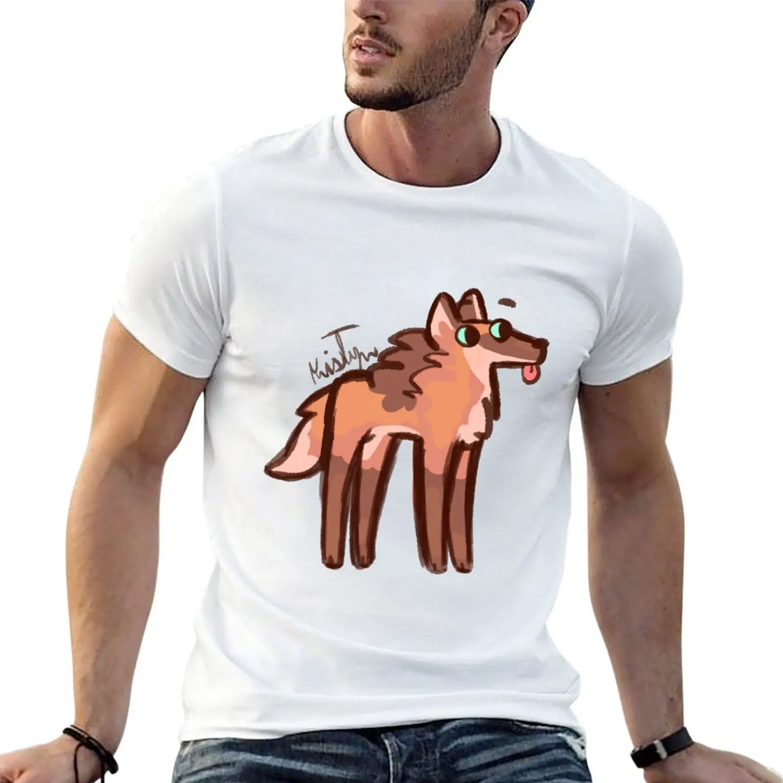 

Maned wolf derp T-Shirt funny t shirts cotton t shirt custom print T-Shirt