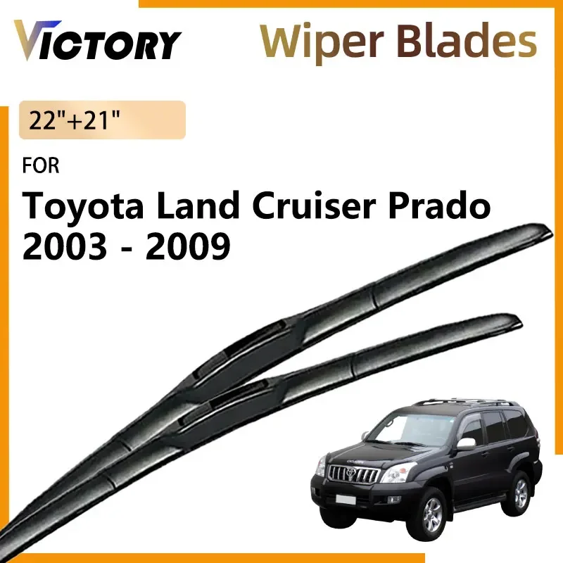 For Toyota Land Cruiser Prado 120 J120 GXL 2003 - 2009 2005 Lexus GX 470 Front Wiper Blade Windshield Windscreen Window Brushes