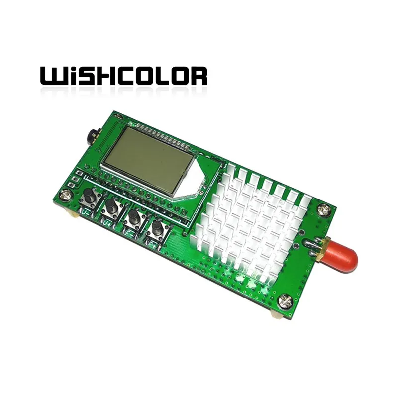 Wishcolor 76-108MHz FM Transmitter Board 0-2W FM Broadcast Transmitter Boasts 2000M/6561.7FT Working Distance