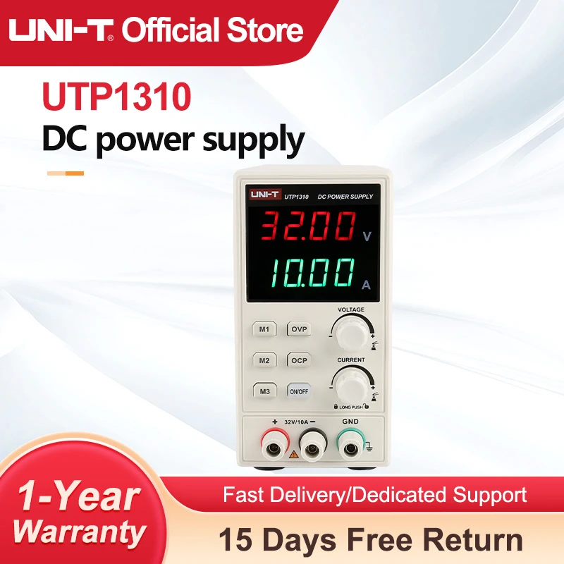 Fonte de alimentação de laboratório UNI-T utp1310 dc 32v 10a corrente ajustável display de 4 dígitos ac 110v/220v regulador de tensão para reparo de telefone