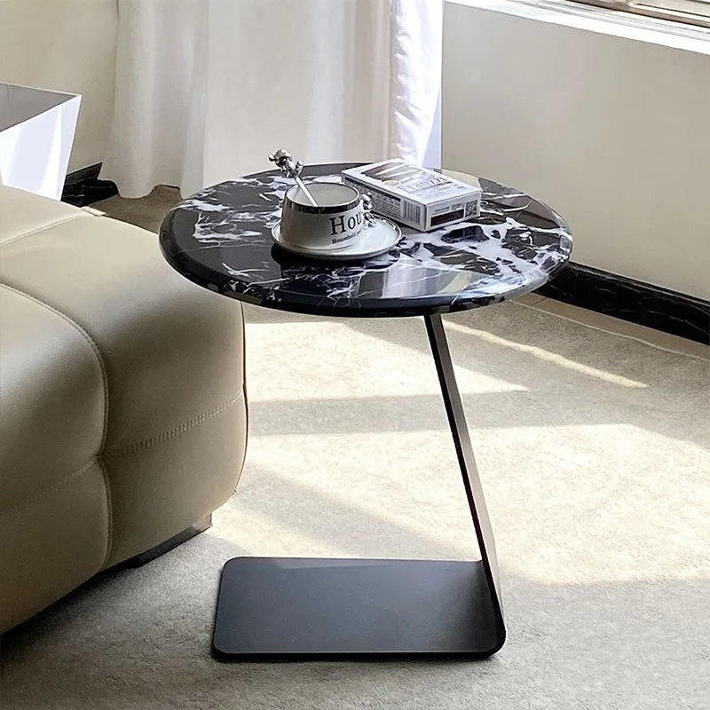Round marble home living room sofa villa office tea table